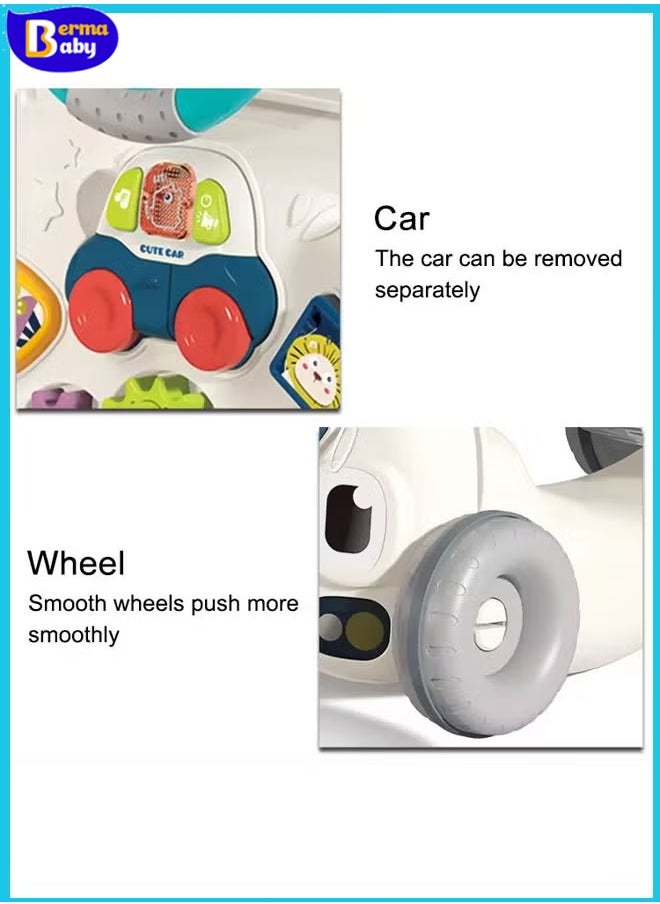 Berma Baby 6 in 1 baby walker, baby stroller, children's yo-yo, multi-function walker with music, can be assembled into scooter/motorcycle/activity center/removable panel, walking toy for babies aged 6-12 months  - Image 4