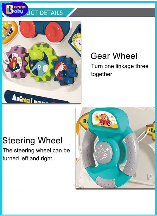 Berma Baby 6 in 1 baby walker, baby stroller, children's yo-yo, multi-function walker with music, can be assembled into scooter/motorcycle/activity center/removable panel, walking toy for babies aged 6-12 months  - Image 3