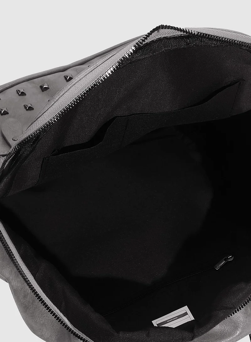 Haute Sauce Studded Backpack - Grey