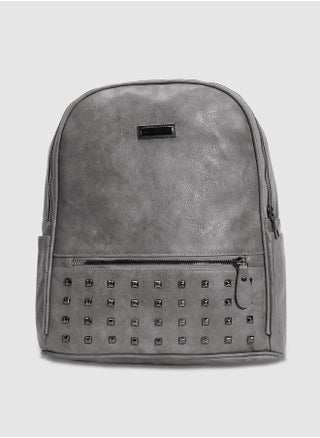 Studded Backpack - Grey - pzsku/Z3499D43F8950D16CC32EZ/45/1746183147/a7e4bf82-ba91-4c9e-9ca7-913403e3f0ed