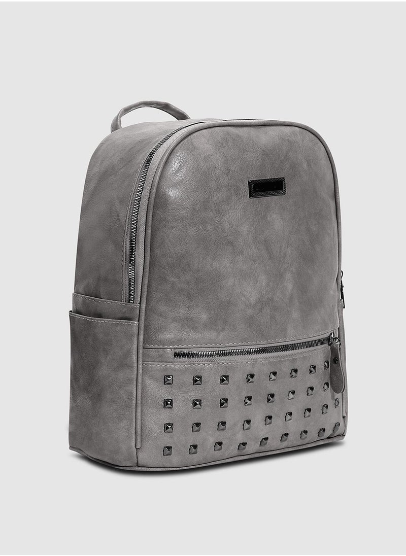 Haute Sauce Studded Backpack - Grey  - Image 2