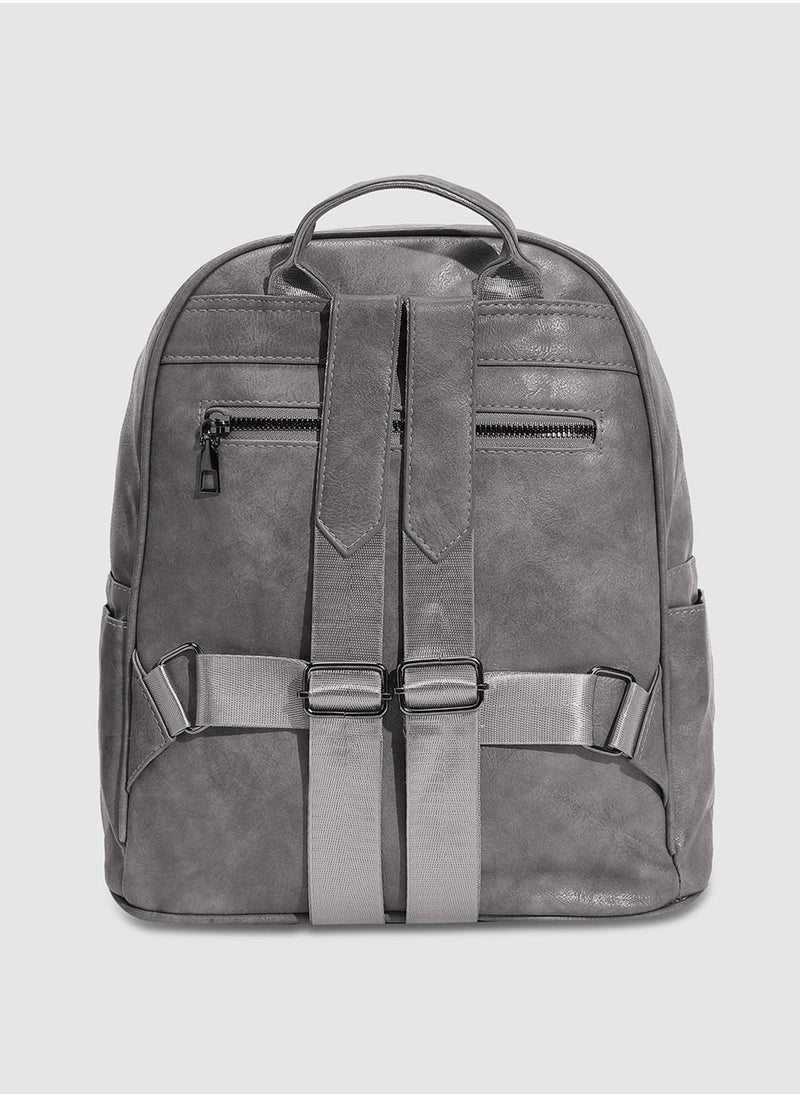 Haute Sauce Studded Backpack - Grey  - Image 3