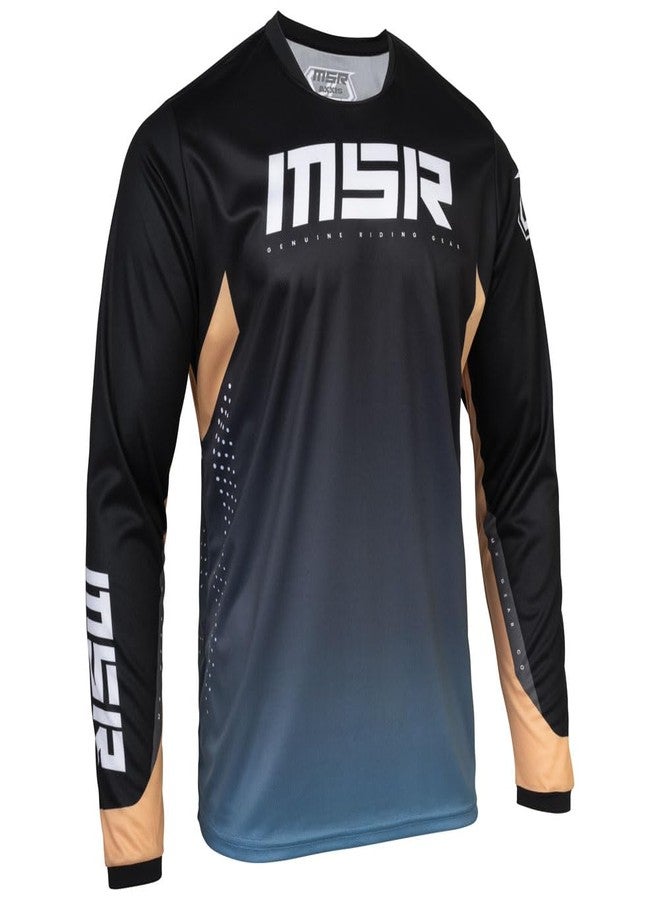 MSR Axxis Proto Dirt Bike, Motocross Jersey XX-Large Blue/Tan - Image 3
