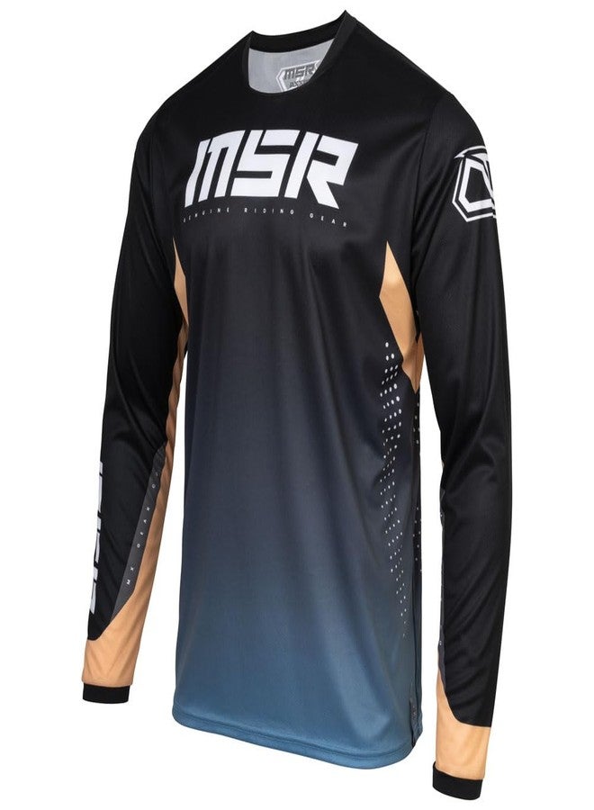 MSR Axxis Proto Dirt Bike, Motocross Jersey XX-Large Blue/Tan - Image 1