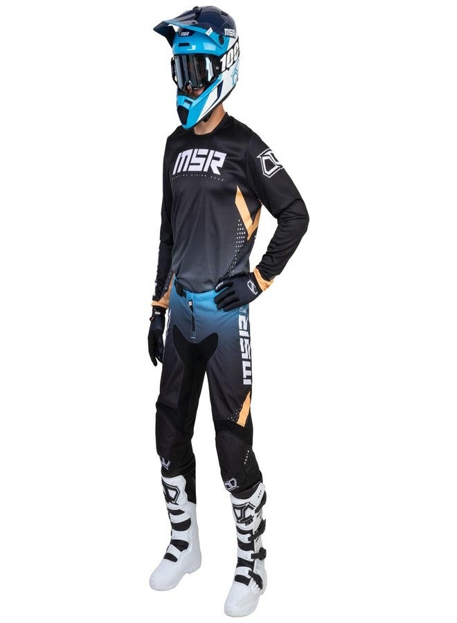 MSR Axxis Proto Dirt Bike, Motocross Jersey XX-Large Blue/Tan - Image 2