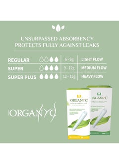 Organ(y)c Complete Protection Feminine Care Organic Cotton Tampons with Cardboard Applicator, Regular, 16 Pieces - Pack of 1  - Image 3