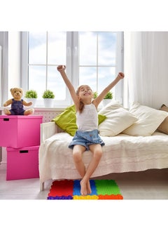 Maitys 7 Pcs Sensory Mat For Autistic Children Massage Game Mats Orthopedic Puzzle Play Mats Textured Sensory Floor Tiles For Kids Toddler Autism Room Indoor(Classic Color)  - Image 5