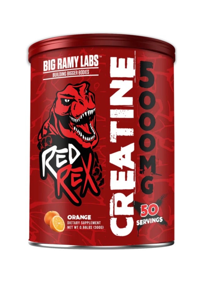 Big Ramy Labs, Creatine 5000 mg, Orange, 300g, 50 Servings