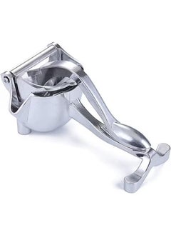SHOPI Manual Lemon Squeezer Silver Stainless Steel Manual Juicer Alloy Fruit Hand Squeezer Heavy Duty Lemon Orange Juicer Manual Juicer Citrus Extractor (Silver) 