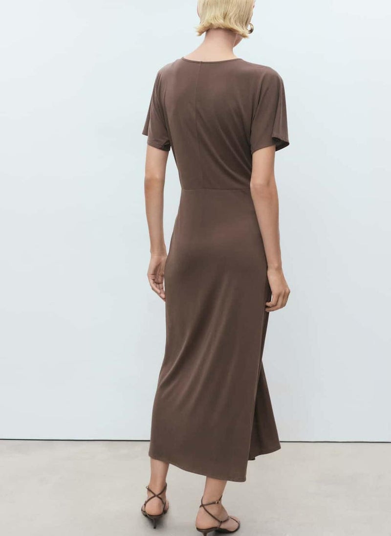 MANGO Twisted Knit Dress  - Image 2