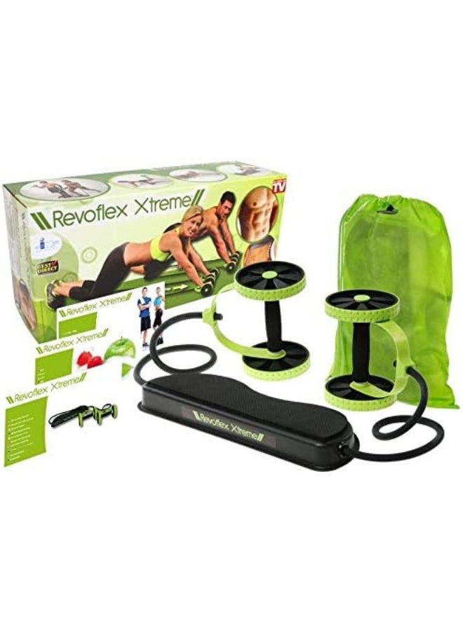 Revoflex Xtreme Abdominal Exerciser with Carry Case, Manual Diet & Exercise Guide – Black/Green - Image 2