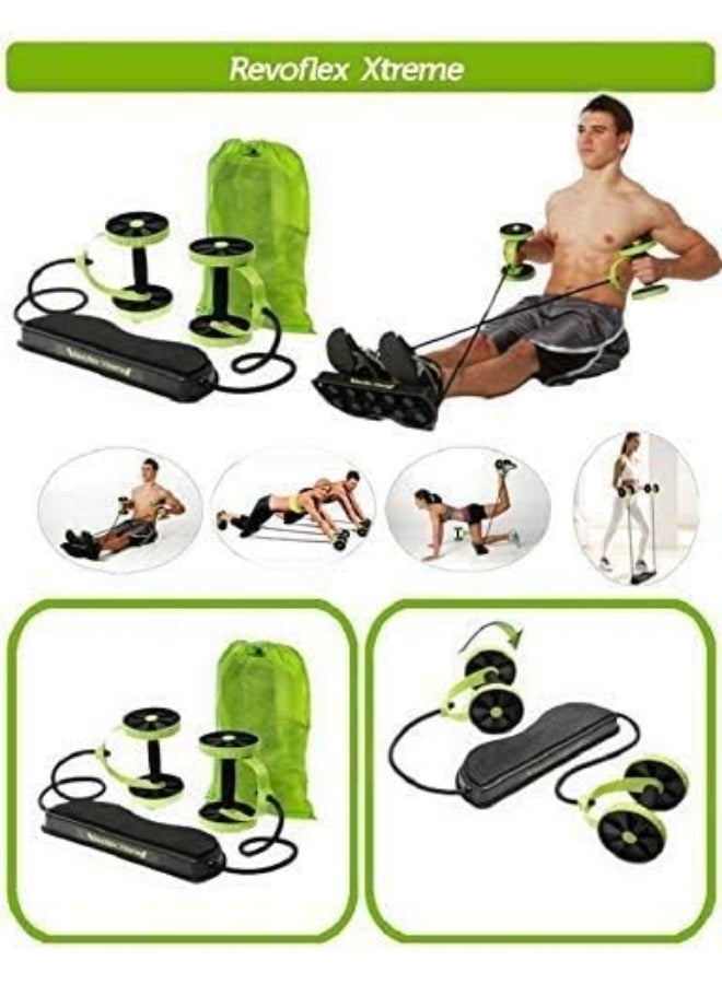 Revoflex Xtreme Abdominal Exerciser with Carry Case, Manual Diet & Exercise Guide – Black/Green - Image 5