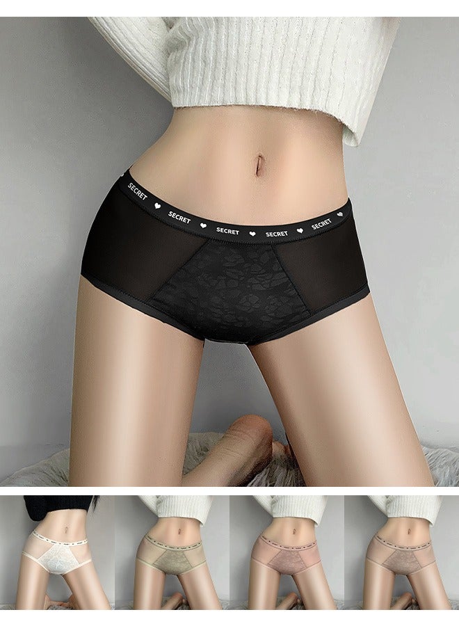 Romantic Waist-Cinching Women's Seamless Triangle Underwear – Antibacterial, Breathable, Sweat-Absorbing, Comfortable Hip-Hugging Fit  - Image 1