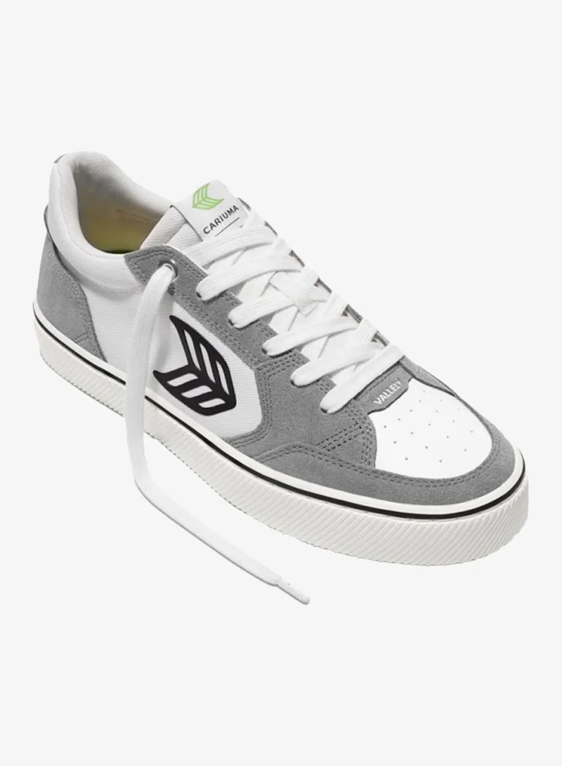 كاريوما VALLELY PRO Off-White Cordura Charcoal Grey Suede Black Logo Sneaker