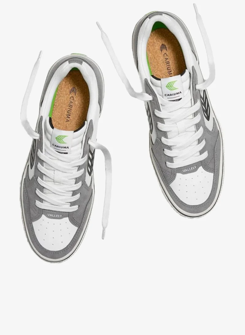 Cariuma  VALLELY PRO Off-White Cordura Charcoal Grey Suede Black Logo Sneaker  | Best Price UAE