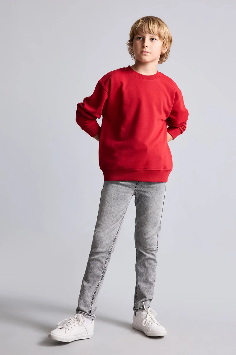 ديفاكتو Boy Slim Fit Straight Leg Washed Jeans