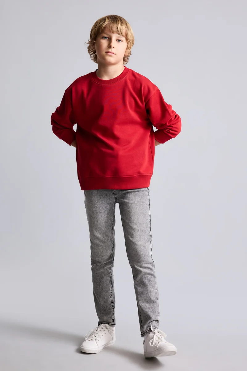 ديفاكتو Boy Slim Fit Straight Leg Washed Jeans