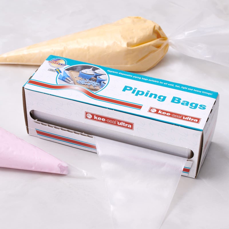 Decopac Kee-Seal Disposable Piping Keeseal Ultra Pastry Bag, 12"", Clear - Image 2