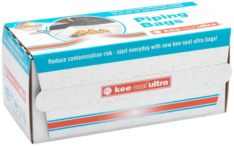 Decopac Kee-Seal Disposable Piping Keeseal Ultra Pastry Bag, 12"", Clear - Image 1