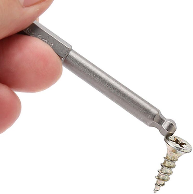 7 Pcs 2.5'' Magnetic Ball End Hexagon Head Screwdriver Bits 65mm - Image 2