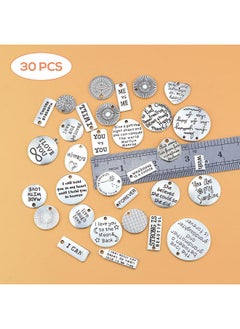 Motivational Charms Wholesale Bulk Lots Inspirational Message Charm Pendants For Crafting Jewelry Findings Making Accessory For Diy Necklace Bracelet 30Pcs - pzsku/Z349A19E8D7A7C06BFA42Z/45/_/1724479705/8ca0d9a0-011d-4516-9fcb-d431c7f596f4