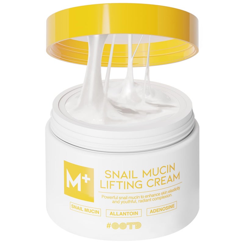 OOTD Snail Mucin Moisturizer Cream For Face Lifting  Deep Hydrating Ceam For Face And Neck Anti Aging Smoothing Korean Skincare For Glass Skin 338 Fl Oz