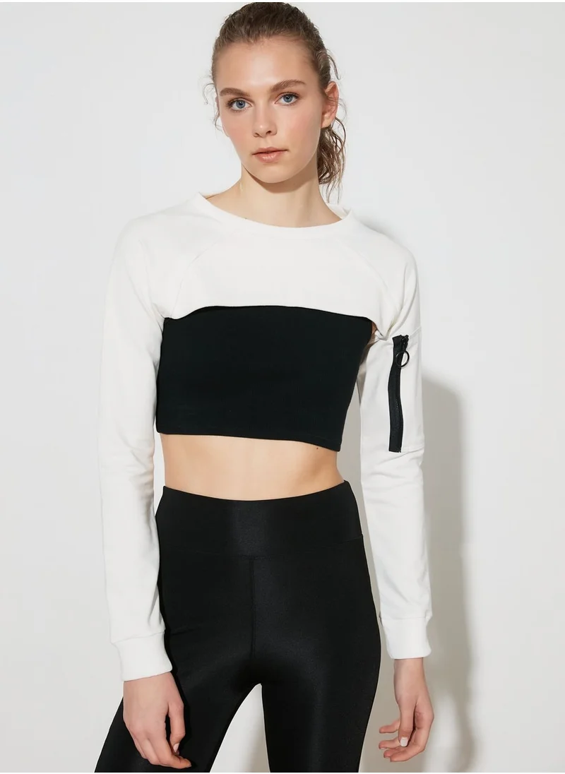 trendyol Super Crop Sport Slim Sweatshirt