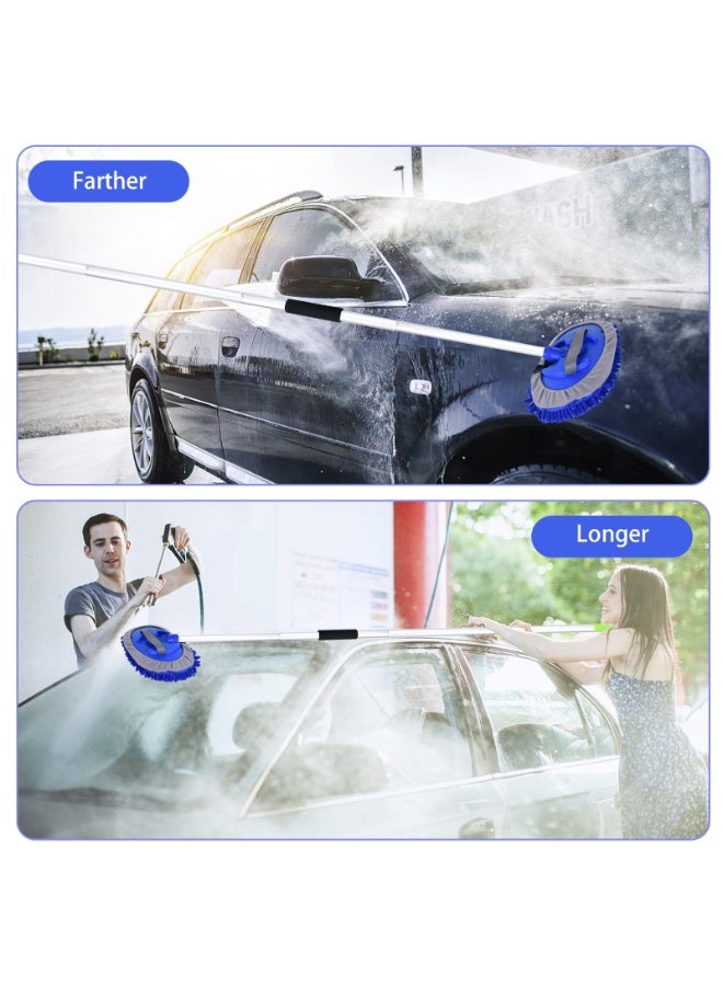 47.2-Inch (120cm) Car Wash Mop Kit - Car Cleaning Mop With Long Handle Stainless Steel Rod, Suitable For Motorhomes, Off Road Vehicles, Trucks, And Buses (Blue) - Image 5