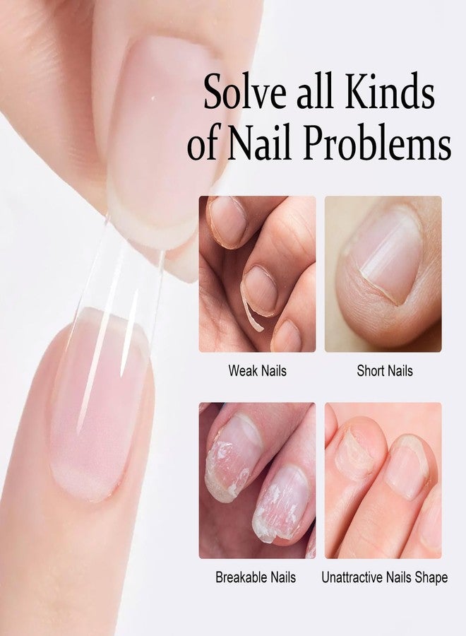 Major Dijit Gel Nail Kit - Beginner Gel Nail Set with Nail Drill, 0.5oz 4-in-1 Nail Glue, 500PCS Long Coffin Nail Tips, UV Lamp for Nail Extension & Art nail - Image 5