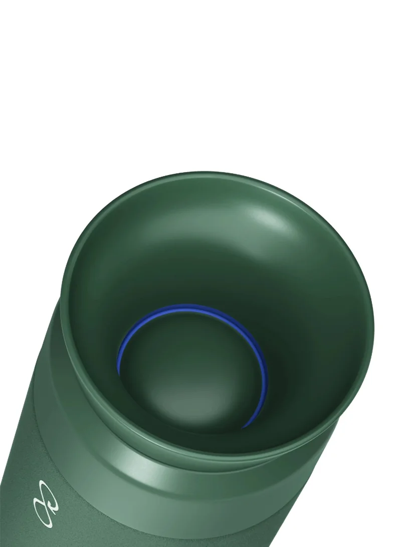 Ocean Bottle Brew Flask With 360º Leak Proof Lid Eco-Friendly Bottle 350ml - Forest Green