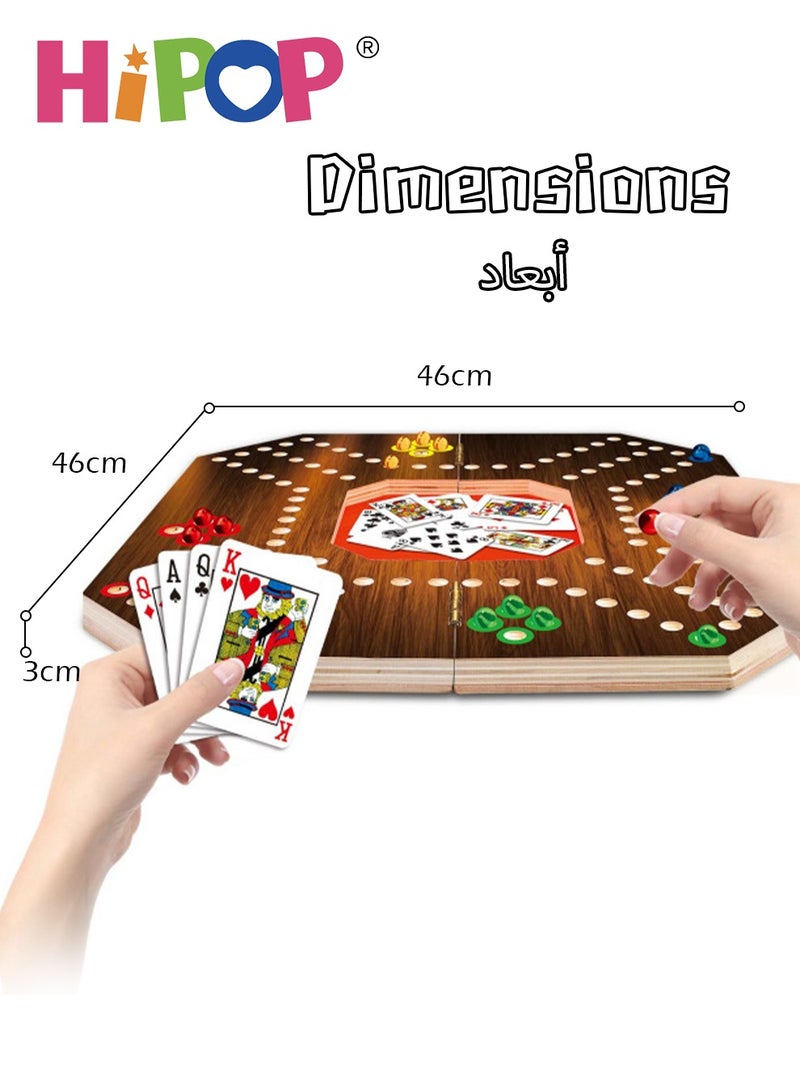 HIPOP Jackaroo Board Game with Collapsible Design for 4 and 6 Players Jackaroo Games - Image 2