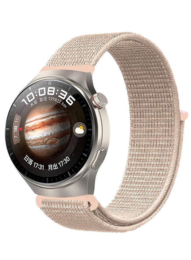 CATANES Huawei Watch 4 Pro/Huawei Watch 4 Band 22mm Nylon Loop Bracelet Classic Band for Men Women Pink - Image 1