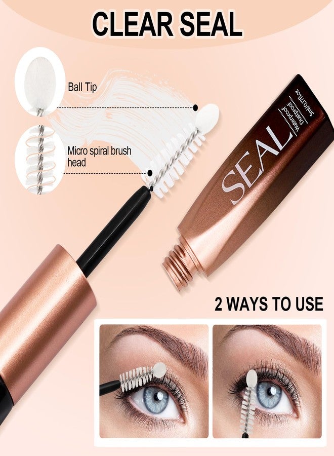 Miuffue Cluster Lash Glue, Water-Proof Bond and Seal, Latex-Free Eyelash Glue for Sensitive Eyes, Strong Hold Lash Adhesive, Long-Lasting for 72 Hour, Black - Image 4
