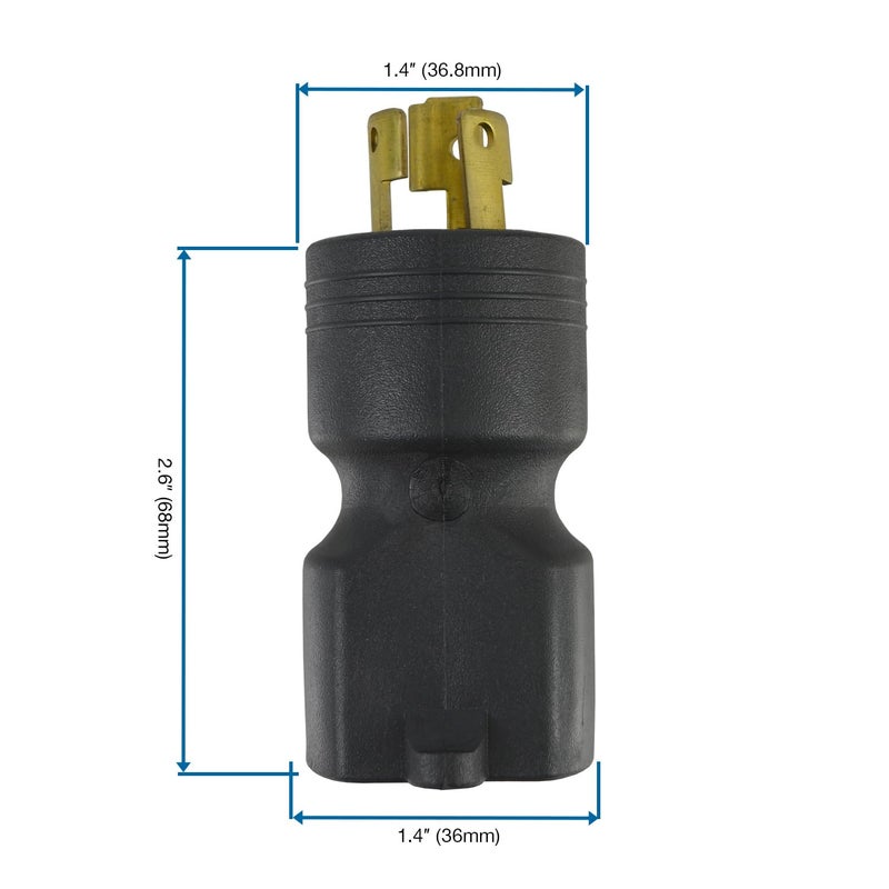 Conntek 30121 NEMA L6-15P to NEMA 6-15R UNO Locking Plug 250-Volt Adapter - Image 5