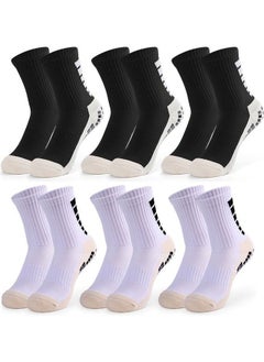 Haidue 6 Pair Men's Anti Slip Football Socks 22.00 x 9.00 x 20.00cm 