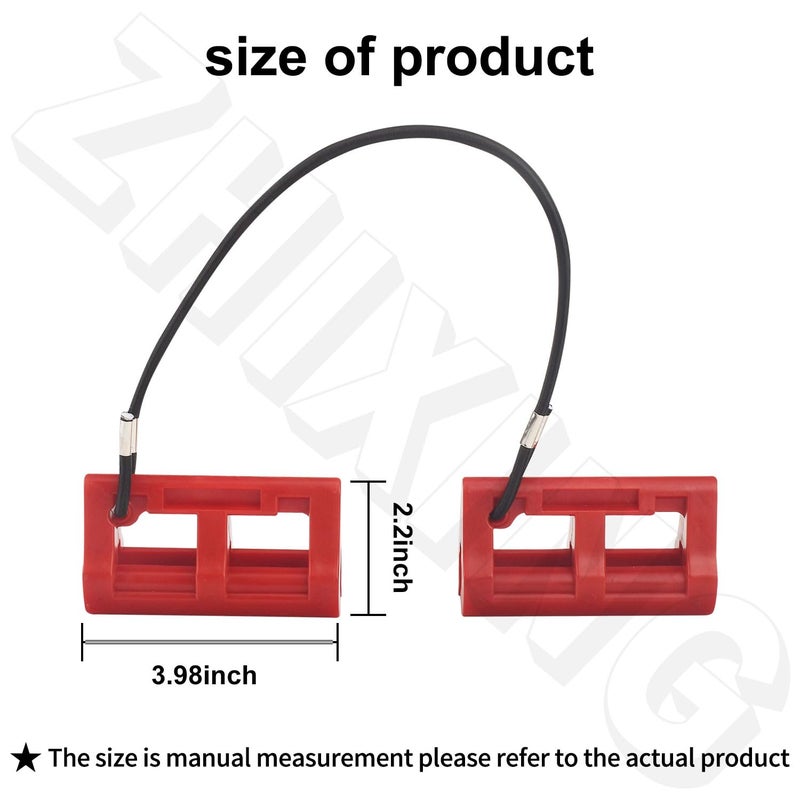 ZHIXING 4" Steer Stop Outboard Hydraulic Steering Lock for Outboard Motor Trailering/Transport 1 Pair Red - Image 5