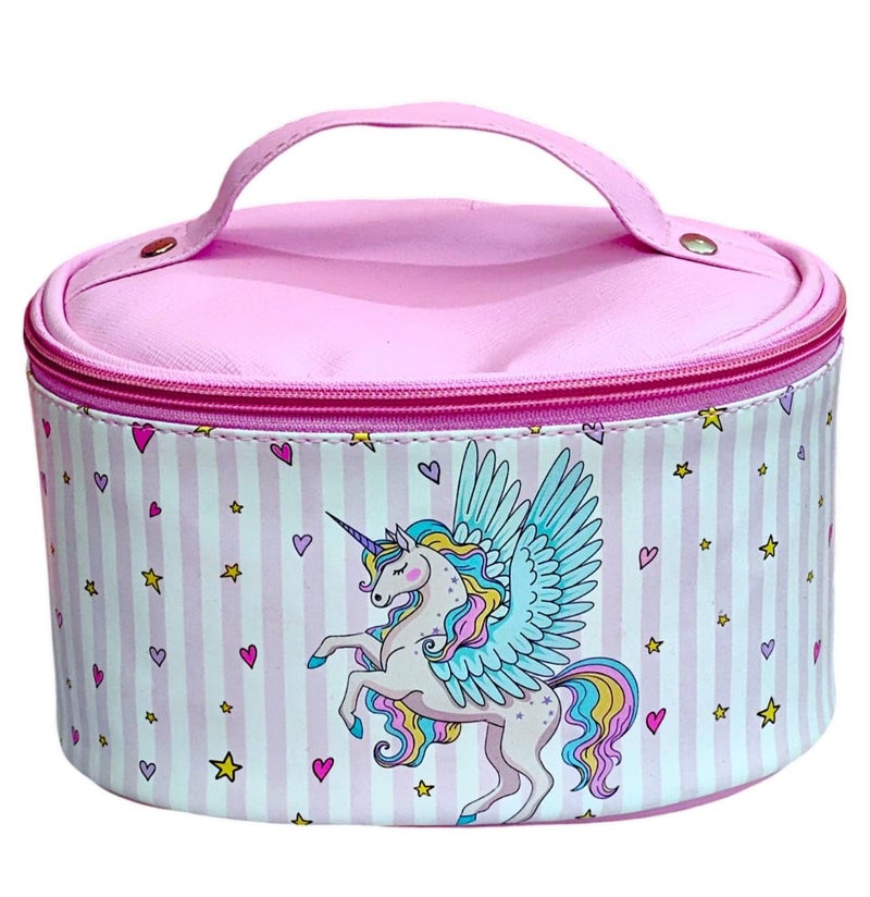 AMANVANI Cosmetic Bag, Cosmetic Organizer Bag, Makeup Bag for Women Toiletry Bag Makeup Organizer Make up Kit Travel Pouch Vanity Bag Pouch for Girls, Makeup Bag for Girls 1pcs - Image 5