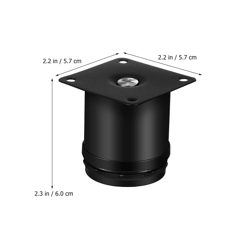 8 Pcs Adjustable Black Metal Furniture Legs 50x60mm Cabinet Table Feet Heavy Duty Leveling Support Home DIY - Image 3