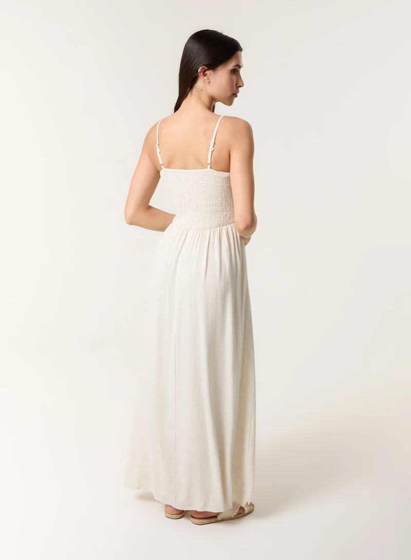 بلو فانيلا فستان ماكسي مكشكش