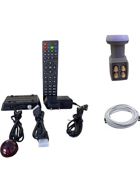 HD Input Satellite +4 LNB+20 Meter Satellite Antenna Cable