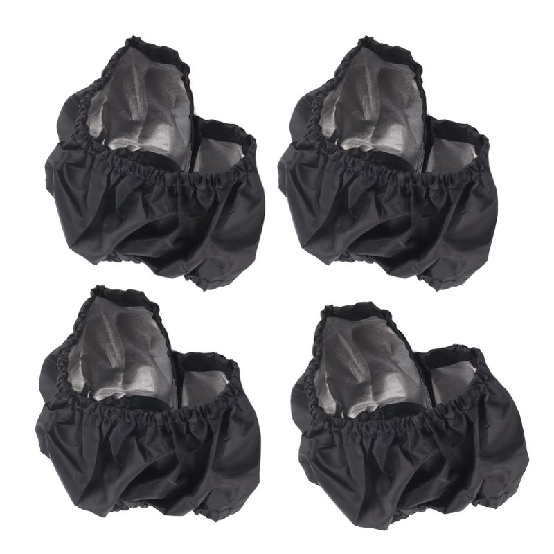 Infant Stroller Wheel Cover: Waterproof Stain Resistant Enlarged Size - Hook And Loop Fastener Pram Wheel Cover for Home Indoor Use, Caregivers With Babies - Image 4