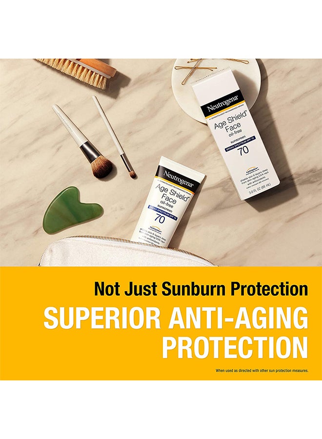 Neutrogena Age Shield Face Oil Free Sunscreen SPF 70 3Fluid Ounce - Image 4