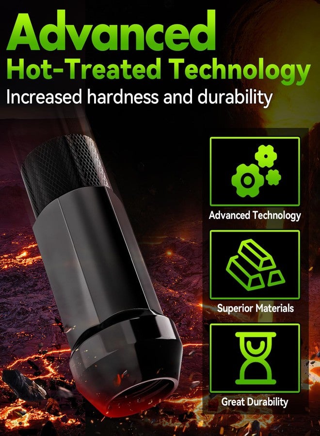 EZISOE 20PCS Black M12x1.5 Open End Bulge Acorn Lug Nuts - 60 Conical Seat - 48mm Height, Lug Nuts for Aftermarket Wheels with 1 Spline Tool/Key - Image 2