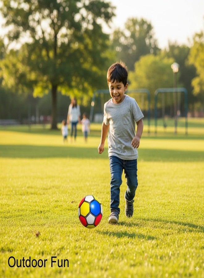 Canbee كرة قدم كانبي المنزلية للأطفال، كرة لعب ناعمة وخفيفة الوزن، آمنة للعب في الأماكن المغلقة، مناسبة لألعاب الكرات القابلة للنفخ في مدرسة بيتش بارك (3) - Image 3