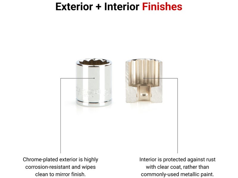 TEKTON 3/8 Inch Drive x 1 Inch 12-Point Socket | SHD12225 - Image 3