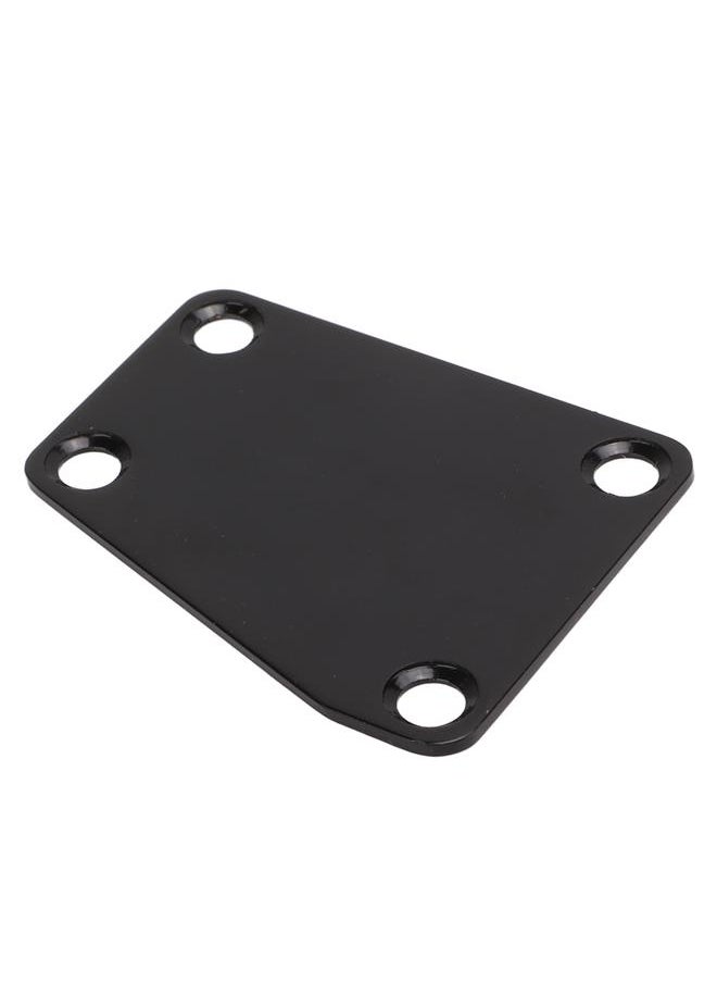 Thoraya - Electric Guitar Neckplate Trapezoidal Metal Neck Plate with Screw for Replacement Black - Image 1