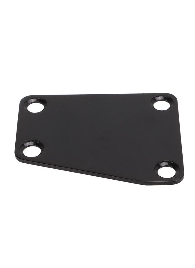 Thoraya - Electric Guitar Neckplate Trapezoidal Metal Neck Plate with Screw for Replacement Black - Image 1
