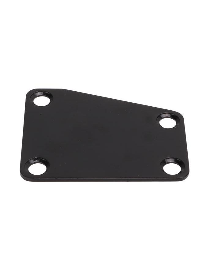 Thoraya - Electric Guitar Neckplate Trapezoidal Metal Neck Plate with Screw for Replacement Black - Image 1