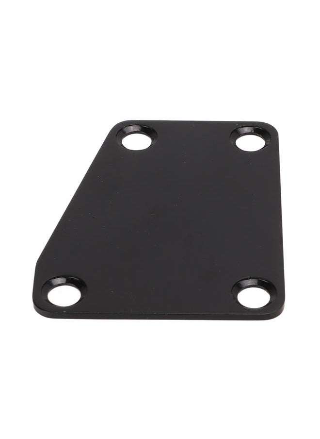 Thoraya - Electric Guitar Neckplate Trapezoidal Metal Neck Plate with Screw for Replacement Black - Image 1