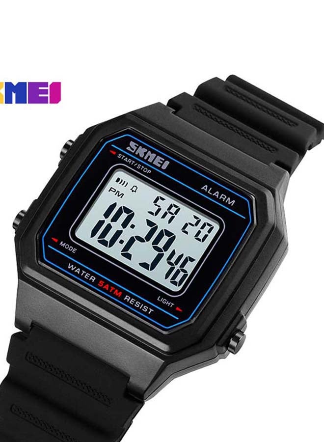 Men's 1698 Square Digital Luminous 5 ATM Waterproof Luxury Sport smart Wrist Watch - Image 2